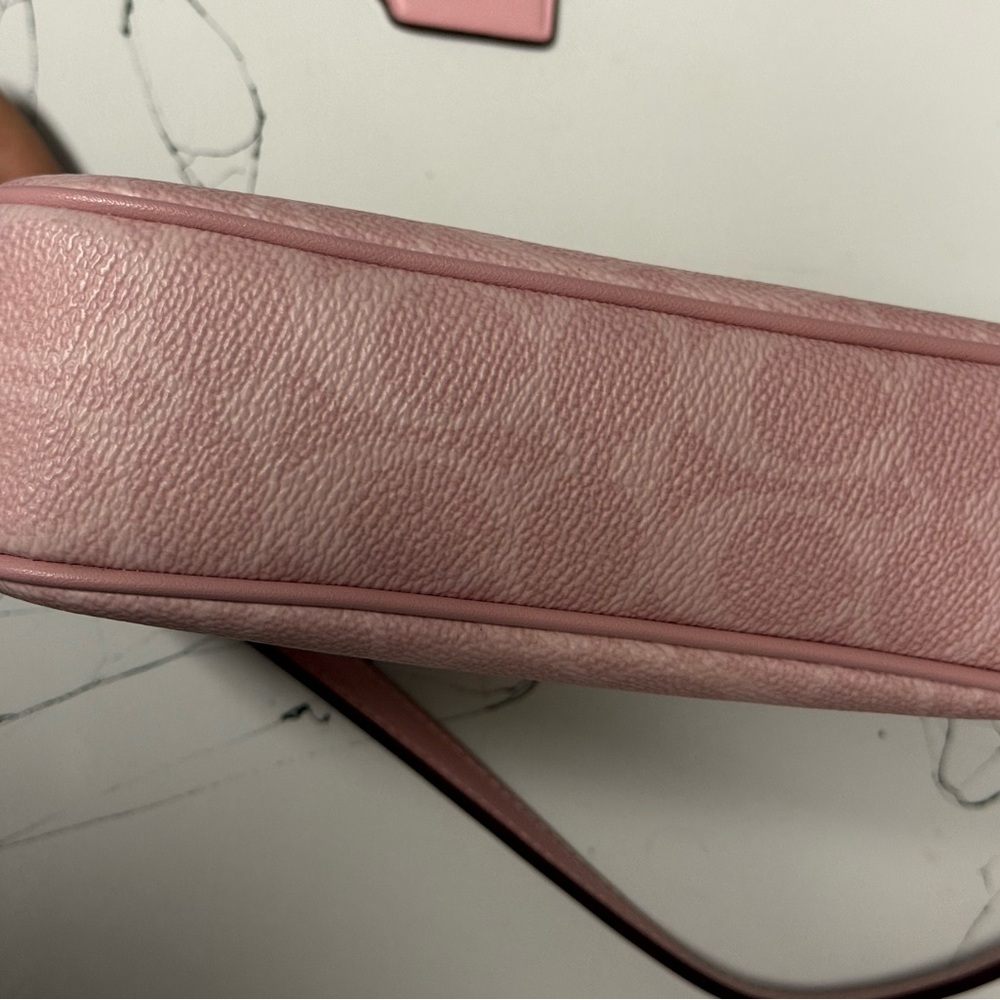 Coach Light Pink Signature Shoulder Bag - Picture 5 of 7